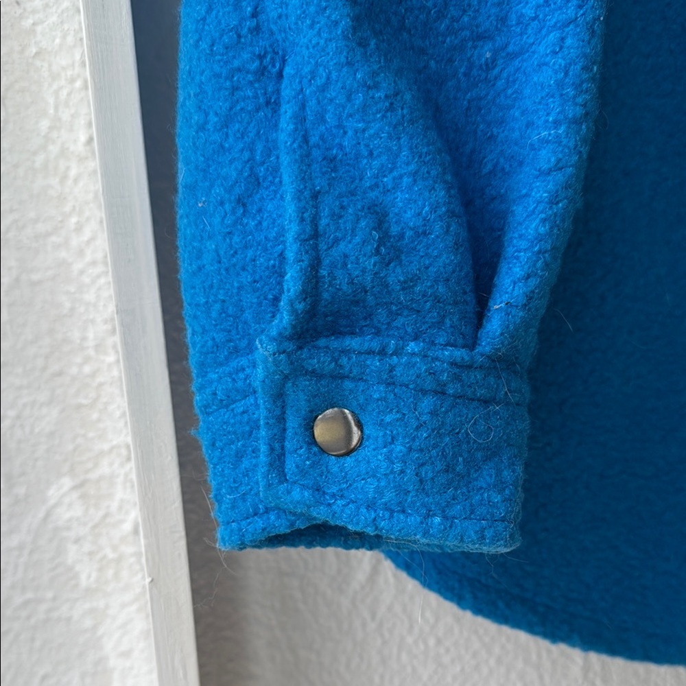Blue Button-Up Jacket - Picture 3 of 4